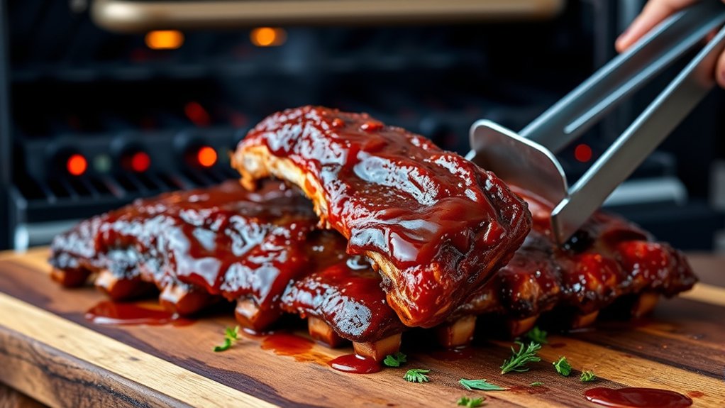 apply glaze garnish serve