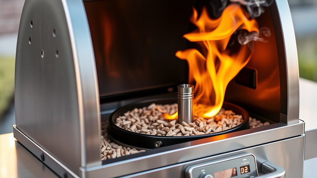 automated wood pellet heating