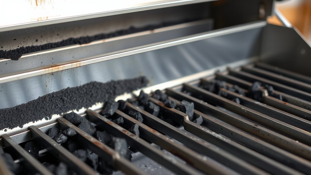 charcoal damages gas grills