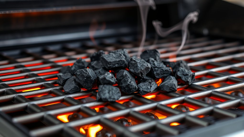 charcoal enhances smoky flavor