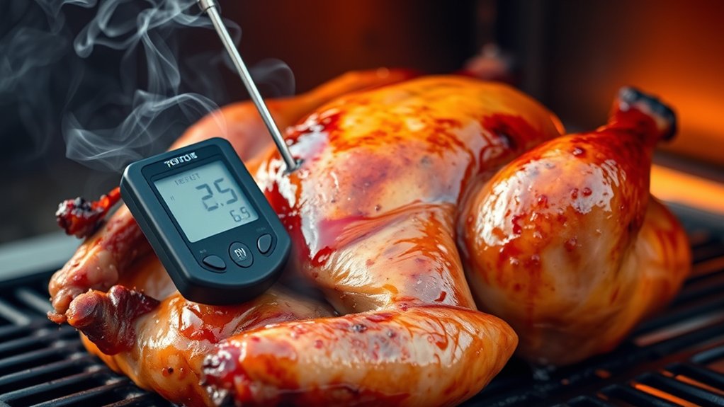 check internal temperature regularly