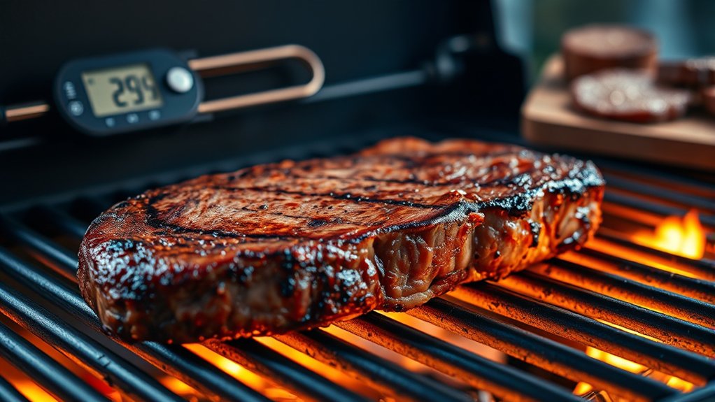 choose marbled thick steak