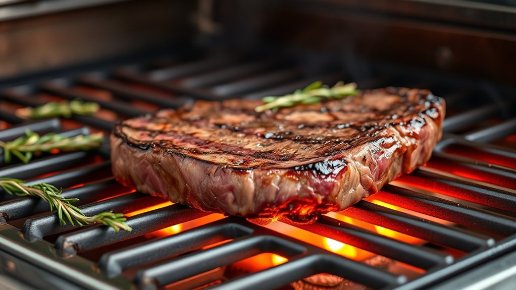 choose well marbled thick steaks