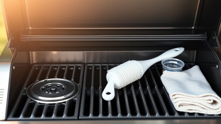 clean gas grill interior