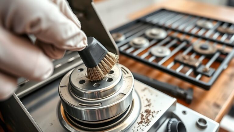 clean grill burners easily