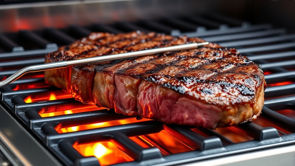 consistent heat for perfect steak