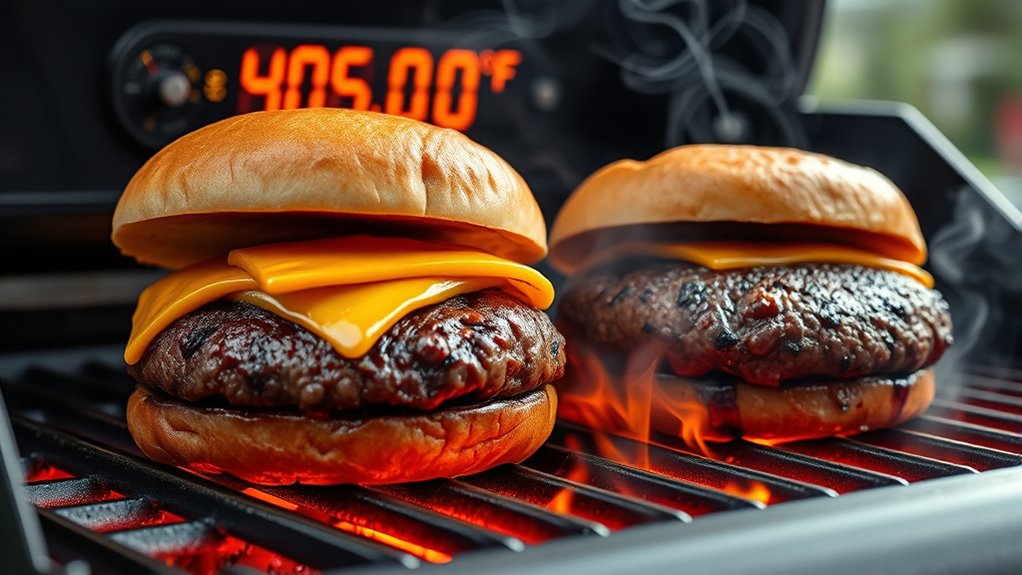 cook burgers at 400 f