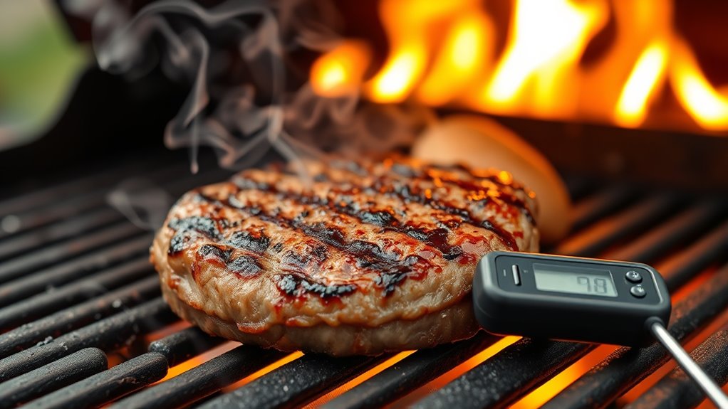 cook hamburgers at 400 f