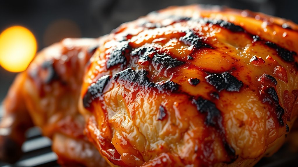 crispy juicy grilled chicken