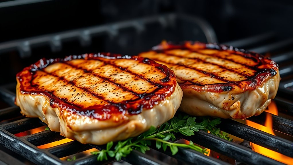 evenly cooked juicy pork