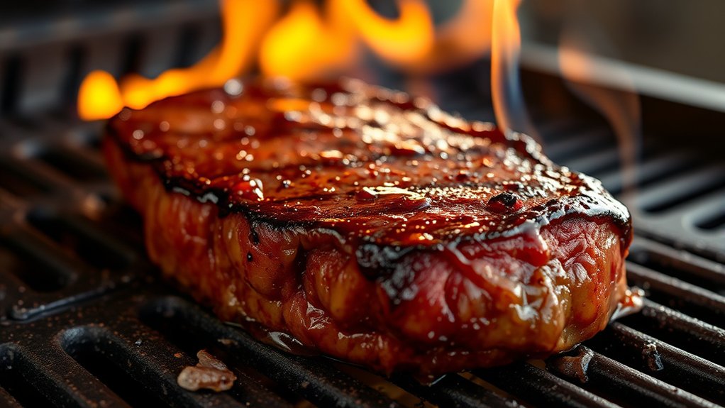 evenly cooked tender steaks