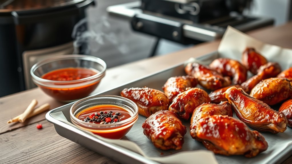 flavorful seasoned marinated wings