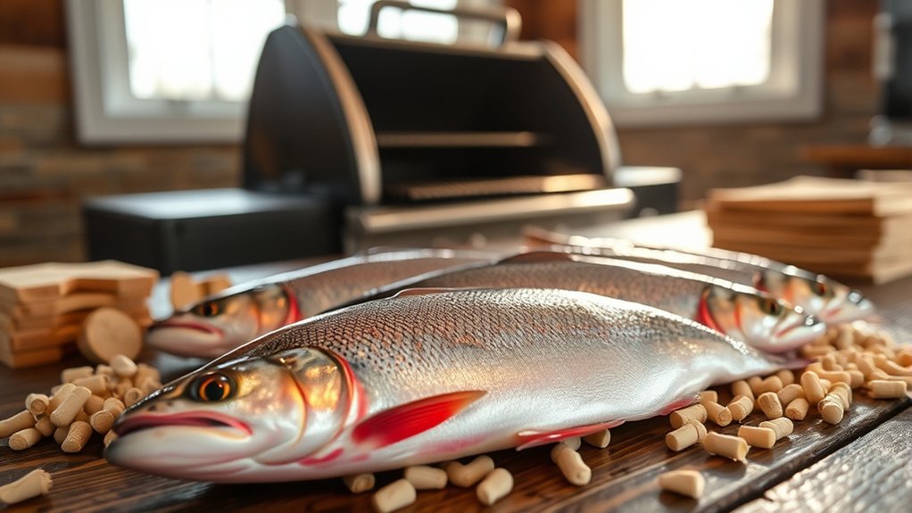 fresh sustainable trout prep