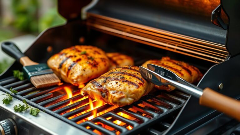 grill bone in chicken properly