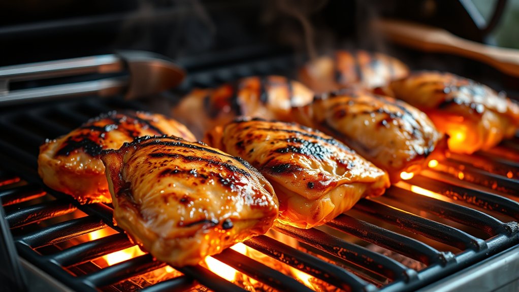 grill bone in thighs