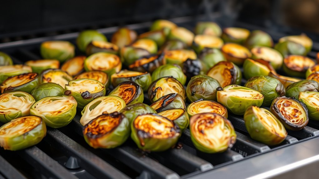 grill brussels sprouts easily