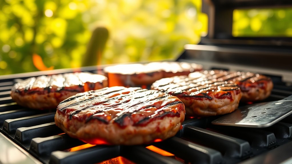 grill burgers for duration