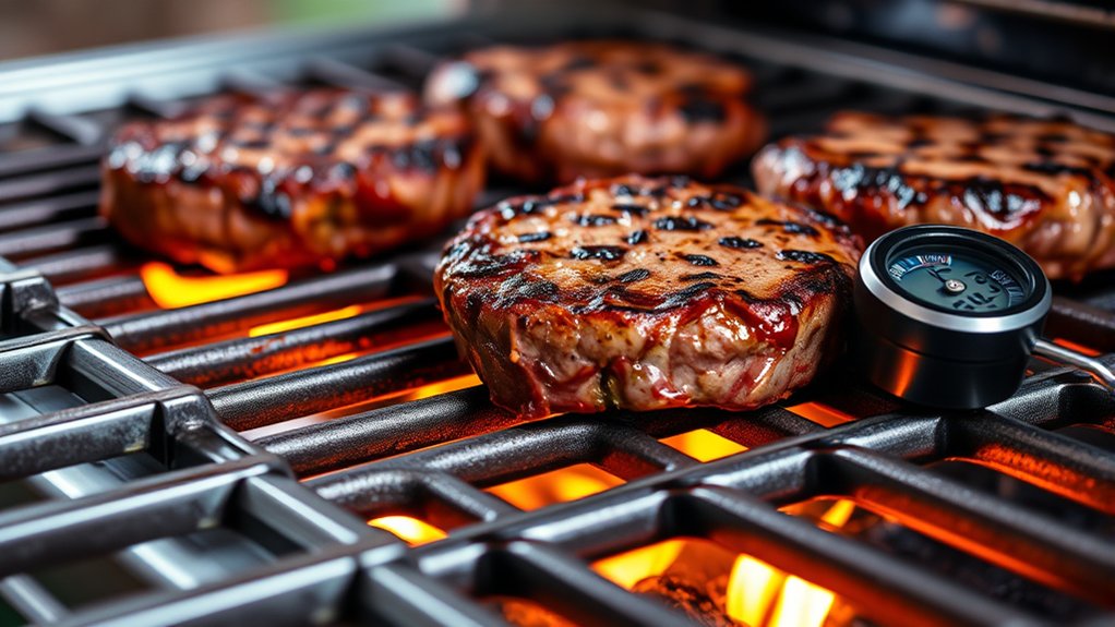 grill burgers to temperature