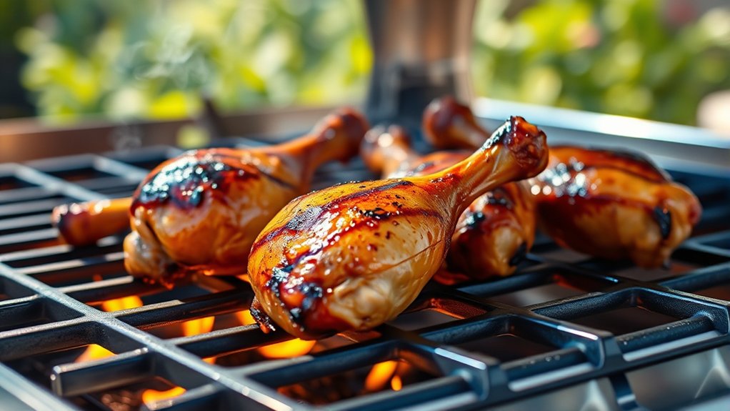 grill chicken drumsticks duration