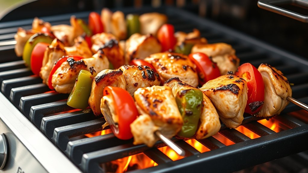 grill chicken evenly monitor temperature