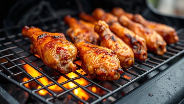 grill chicken wings thoroughly