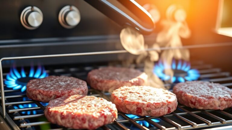 grill frozen burgers easily