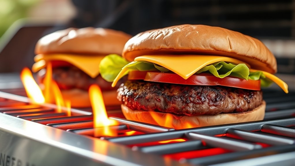 grill hamburgers for 10 12 minutes