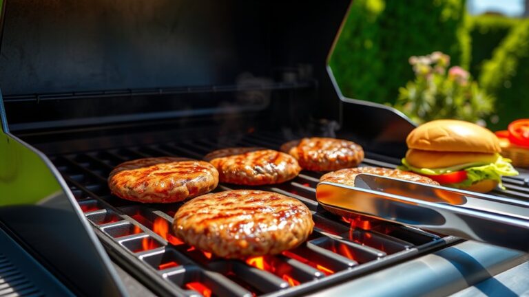 grill hamburgers on gas