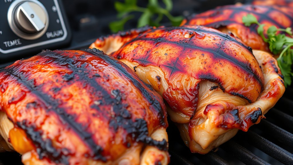 grill juicy chicken thighs