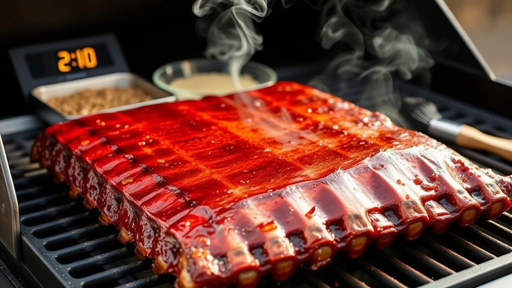 grill ribs with precision