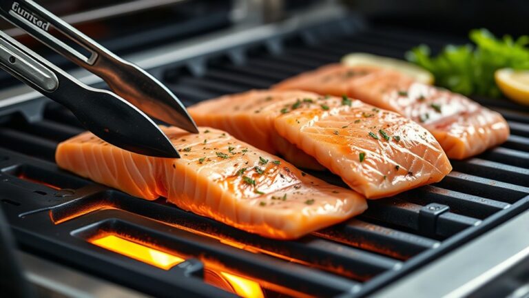grill salmon in steps