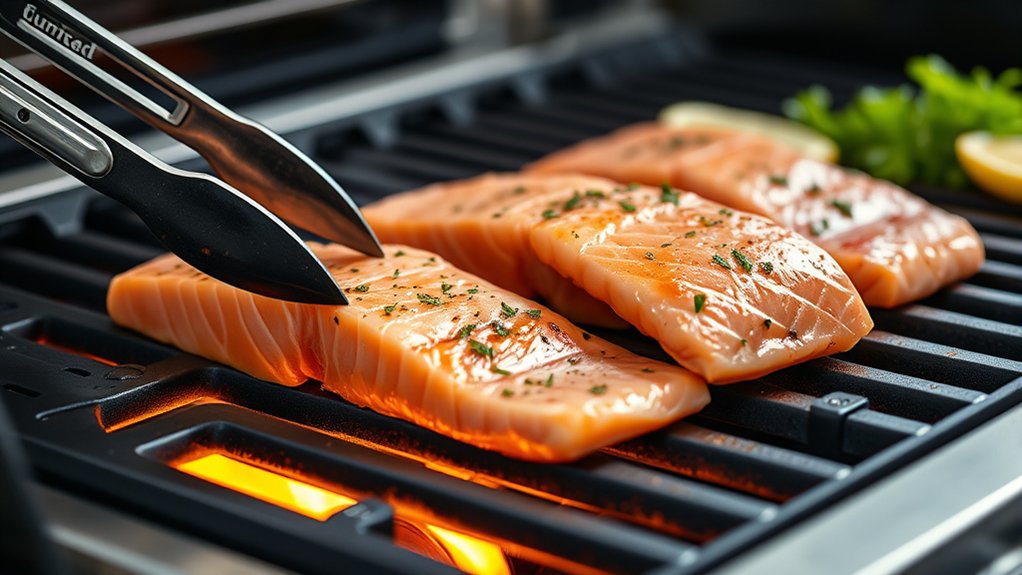 grill salmon in steps