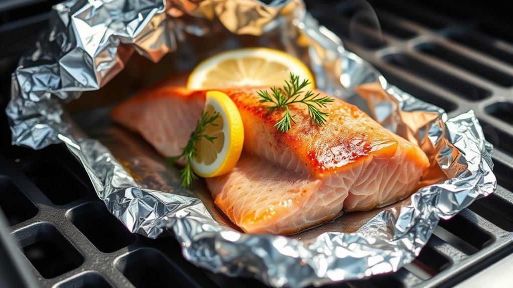 grill salmon until opaque