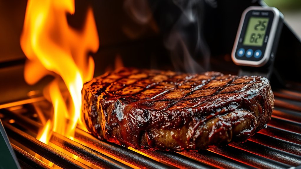 grill steak to perfect temperature