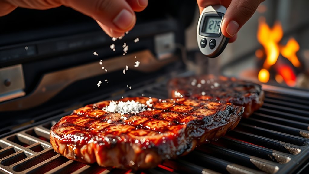 grill steak with pellets