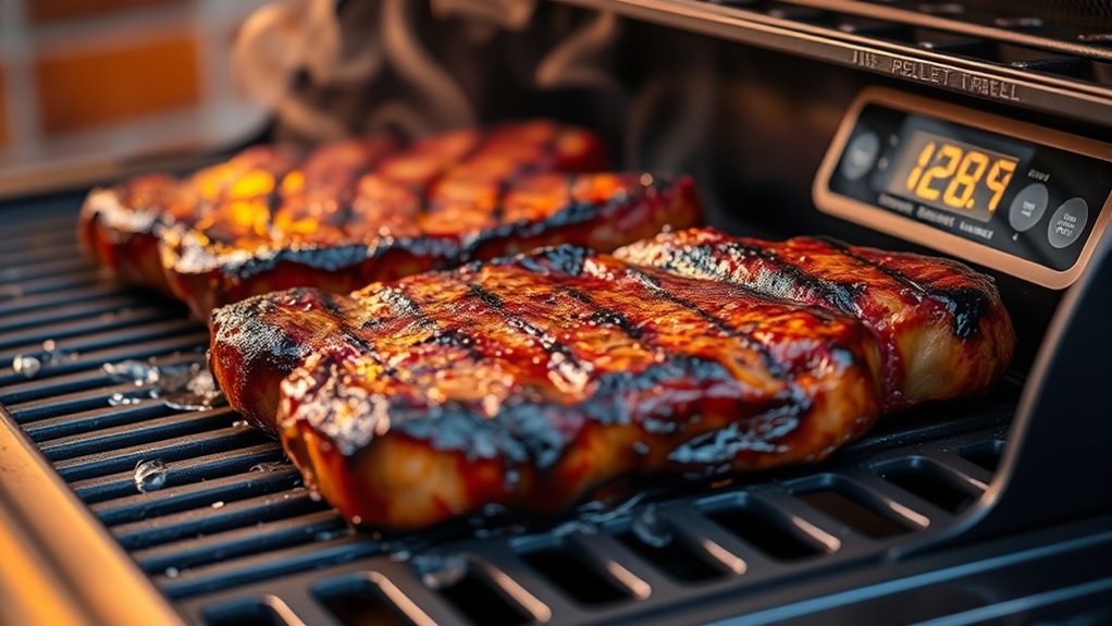 grill steaks at ideal temperatures