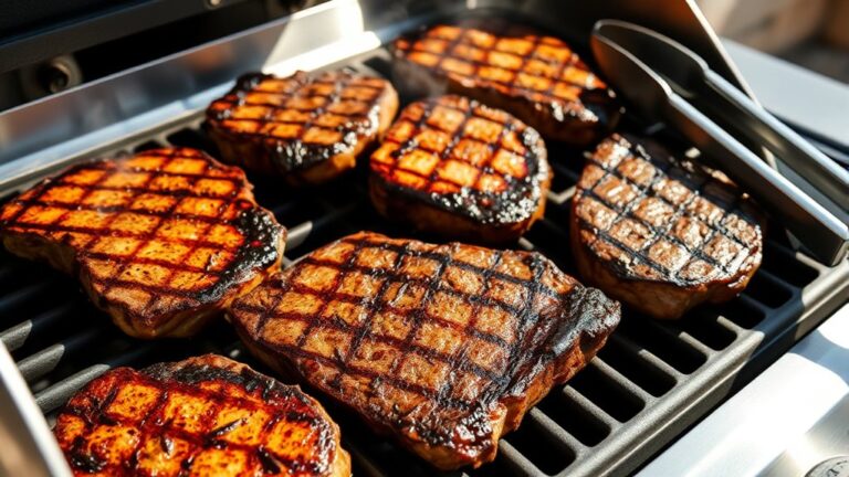 grill steaks in four