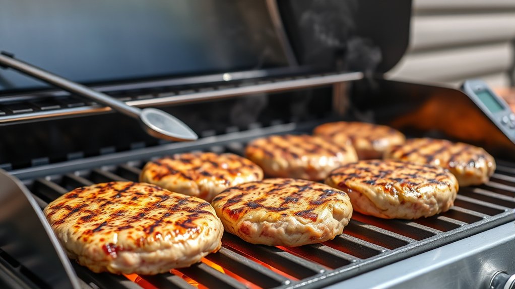 grill turkey burgers properly