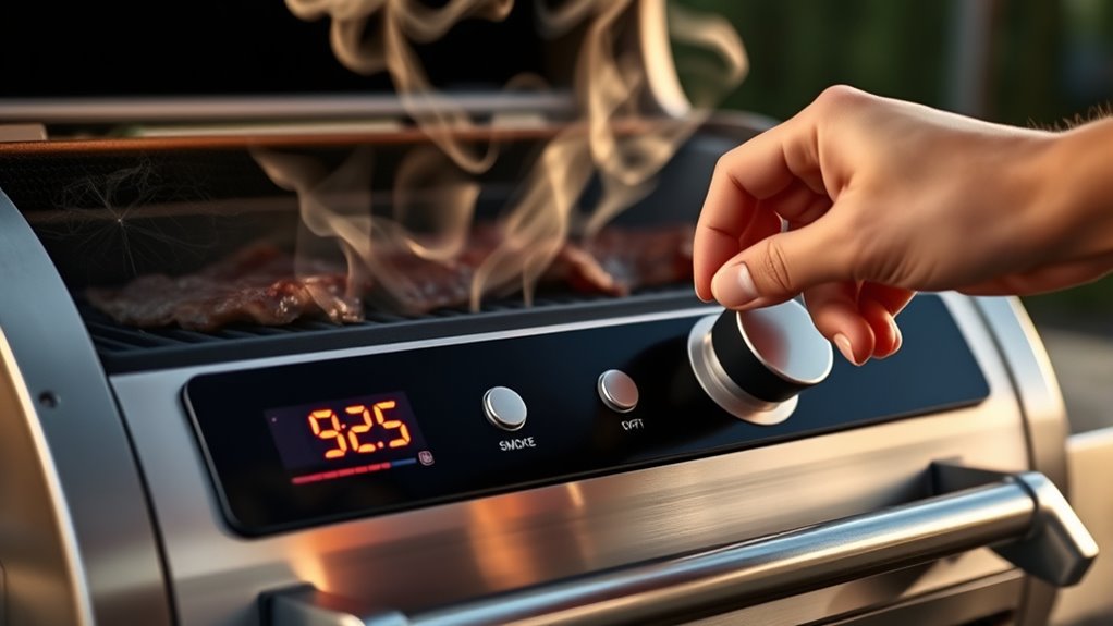 ideal pellet grill temperature