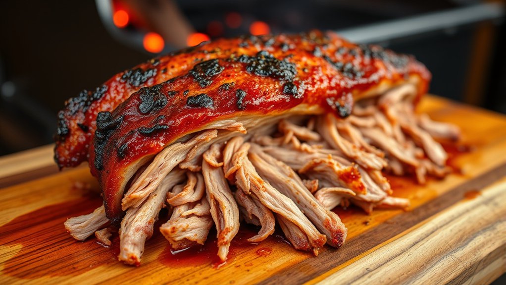 juicy smoked pulled pork