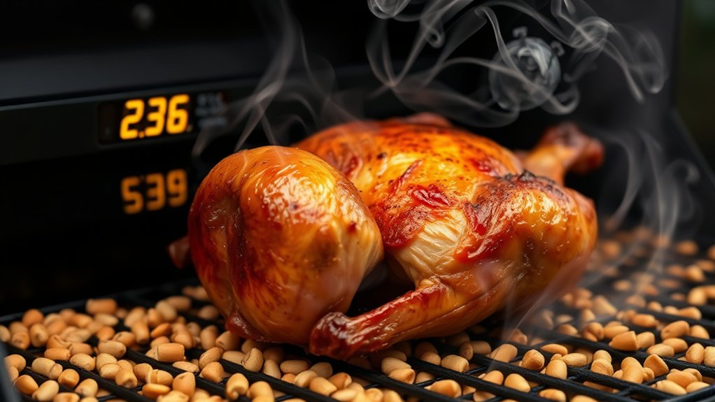 maintain consistent temperature and smoke