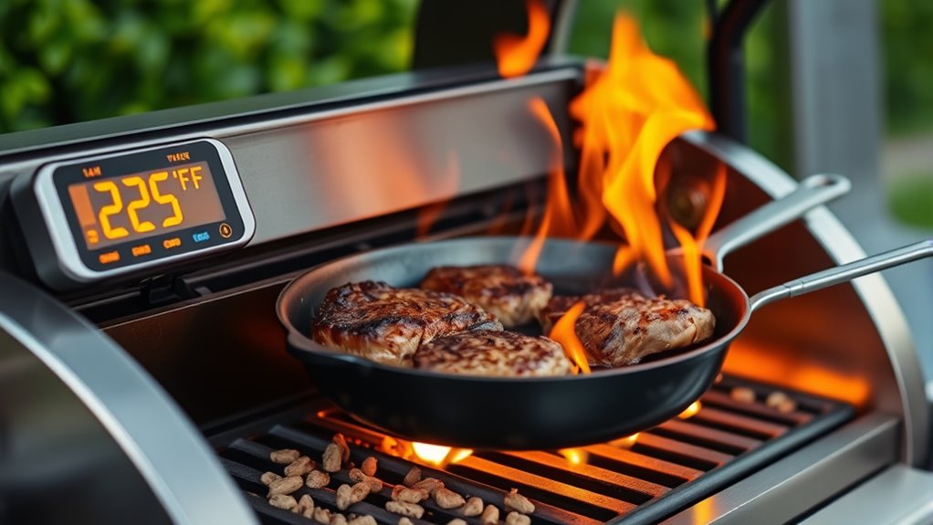 maintain steady grill temperature