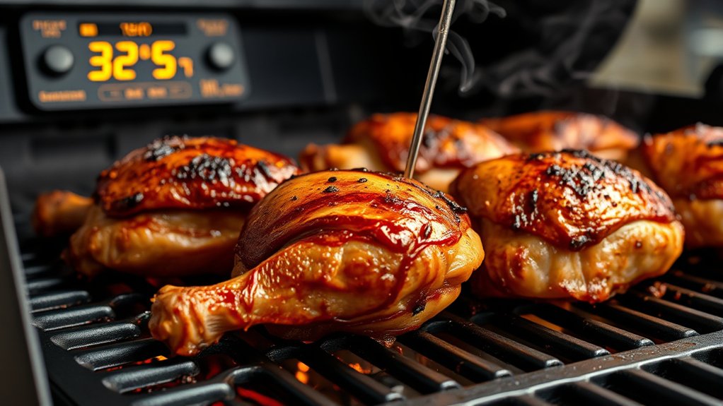 maintain steady grill temperature