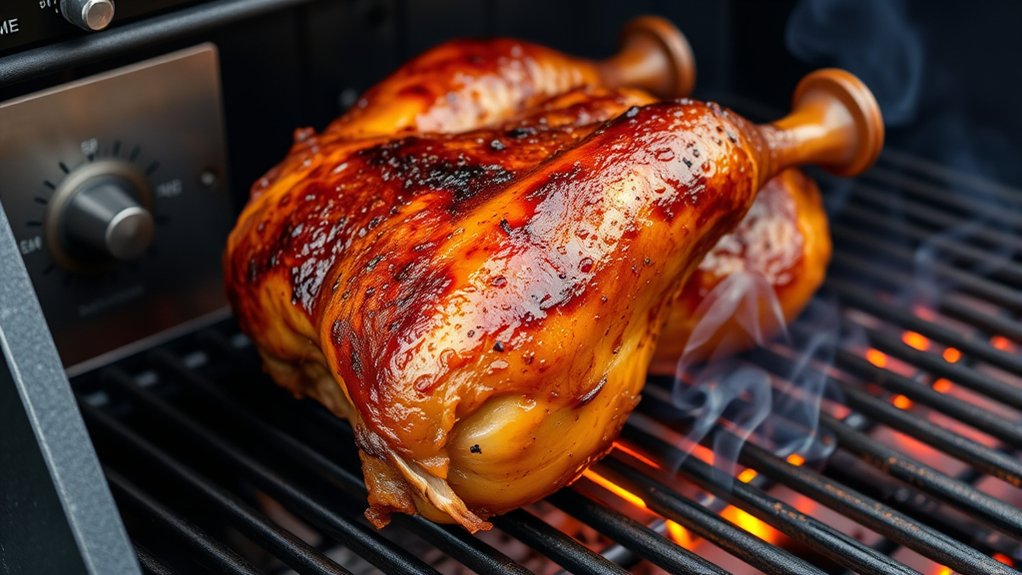maintain steady temperature and smoke