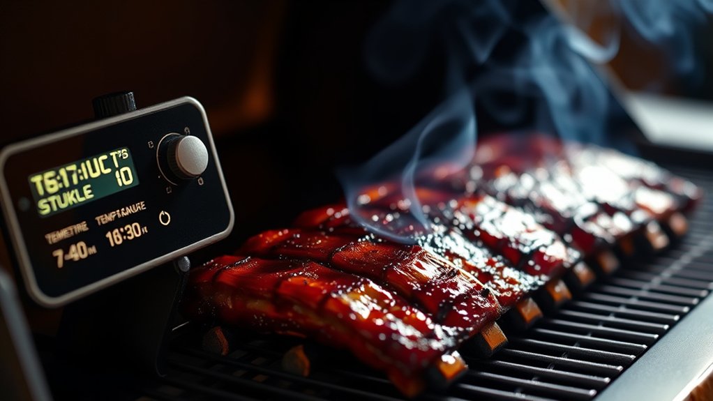 maintain steady temperature and smoke