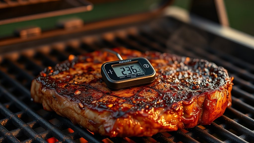 monitor steak internal temperature