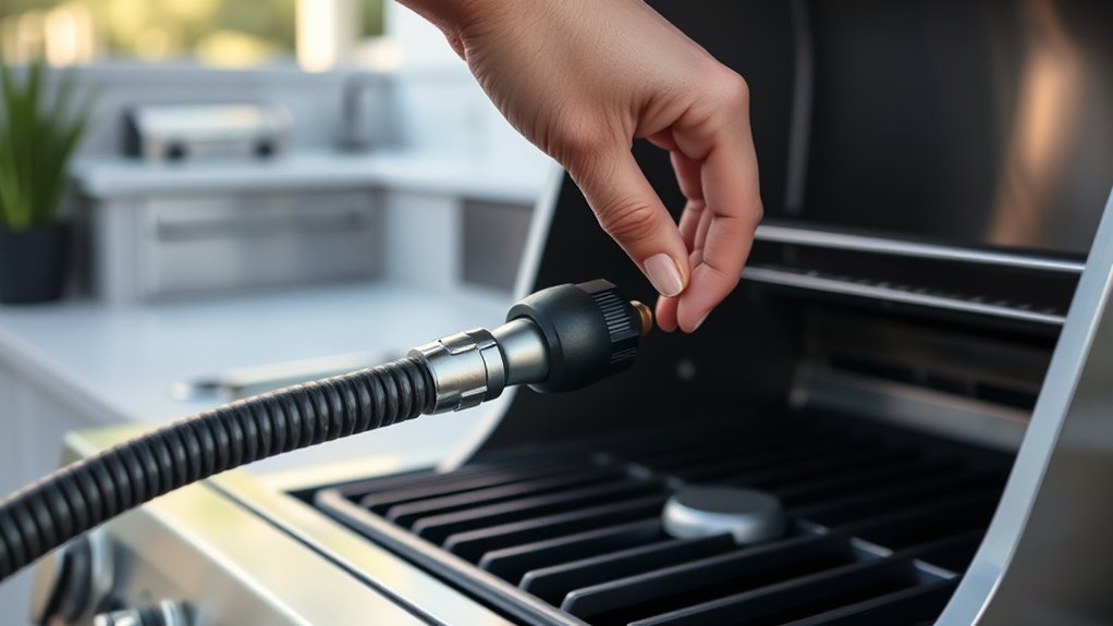 open gas supply gradually