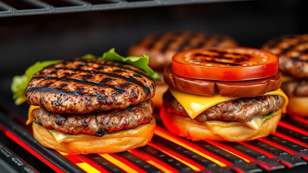 optimal burger temperature zones