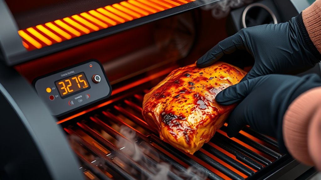 optimal chicken grilling temperature