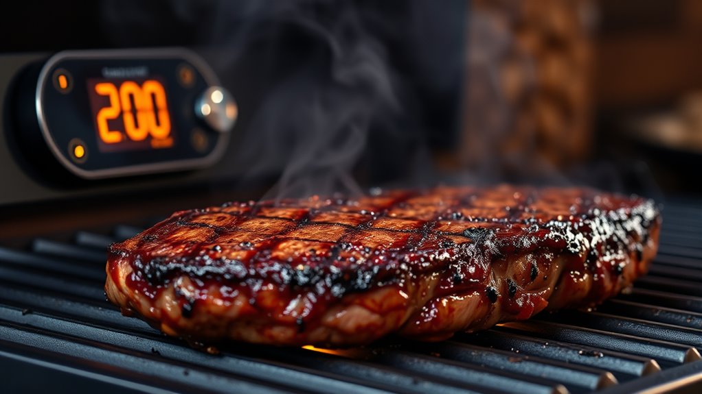 optimal pellet grill temperature